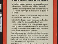 Affiche du commandant en chef de l'armée allemande annonçant l'occupation et l'administration du territoire français par les troupes de la Wehrmacht, juin 1940