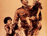 Affiche de propagande allemande incitant la population à « faire confiance » au soldat allemand, 1940