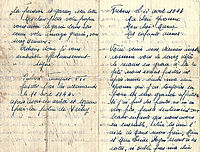 Lettre de Robert Fouquet à sa femme et ses enfants