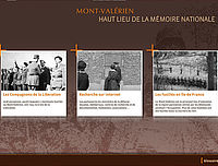 La page d'accueil des bornes interactives