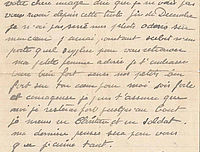 Lettre de Pierre Sadorge à son épouse (verso)