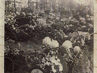 A l'occasion de la visite du général de Gaulle à la Toussaint 1944, toutes les tombes des résistants fusillés par les Allemands et inhumés dans le cimetière parisine d'Ivry-sur-Seine sont fleuries et ornées d'une croix de Lorraine.