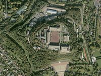 La forteresse vue du ciel