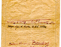 Lettre de Jacques Baudry à ses parents
