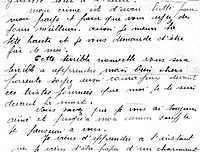 Lettre de Pierre Bolzer à ses parents