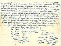 Lettre de Joseph Borgne à ses parents