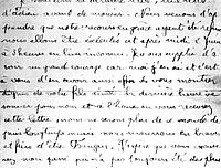 Lettre de Jean Bosc à ses parents