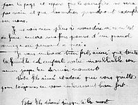 Lettre de Jean Bosc à ses parents
