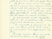 Lettre de Robert Busillet à sa mère