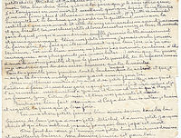 Lettre de François Carcedo à son épouse