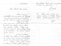 Lettre d'André Chesnot à ses parents