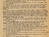 Lettre de Louis Coquillet à ses beaux-frères, sœurs, nièces, neveux