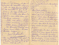 Lettre de Robert Dartagnan à son épouse