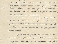 Lettre de Roger François à sa mère