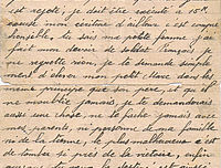 Lettre de Paul Faure à sa femme Suzanne et à son fils