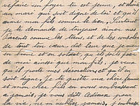 Lettre de Paul Faure à sa femme Suzanne et à son fils