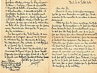 Lettre de Marius Fillâtre à son fils