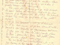 Lettre de Lucien Frémont à son épouse