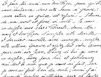 Lettre de Claude Gardelein à ses parents, son frère et sa marraine