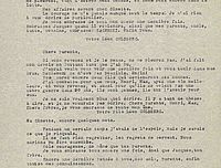 Lettre de Léon Goldberg à sa tante, son cousin et ses parents