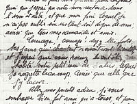 Lettre d'André Joineau à ses parents et à son frère