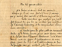 Lettre d'Yves Kermen à son épouse