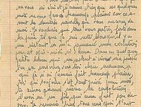 Copie de la lettre de Louis Lagadic à ses parents, frères et sœur