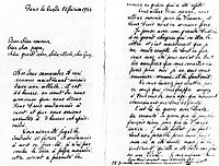 Lettre de Pierre Le Cornec à ses parents, à sa grand-mère, à Nicole et Guy