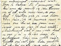 Lettre de Louis Le Guen à son frère Yves