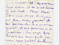 Billet d'Edouard Maury à Isa et Paul