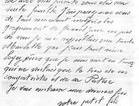 Lettre de Robert Peltier à ses parents et à son oncle