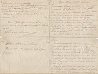 Lettre de Jean Quarré à sa mère et à son frère