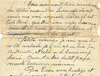 Lettre de Jean Queffeulou à ses parents