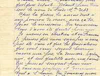 Lettre de Jean Queffeulou à sa femme