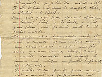 Lettre d'Albert Rolland à sa mère