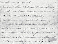 Lettre de Roger Rouxel à ses parents et à son frère