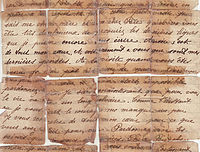 Lettre de Georges Ruet à ses parents