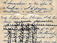 Lettre d'Antoine Thomas à sa femme et ses enfants