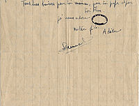 Lettre de Samuel Tyzelman à ses parents et sa soeur