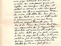 Lettre de René Vernis à son frère